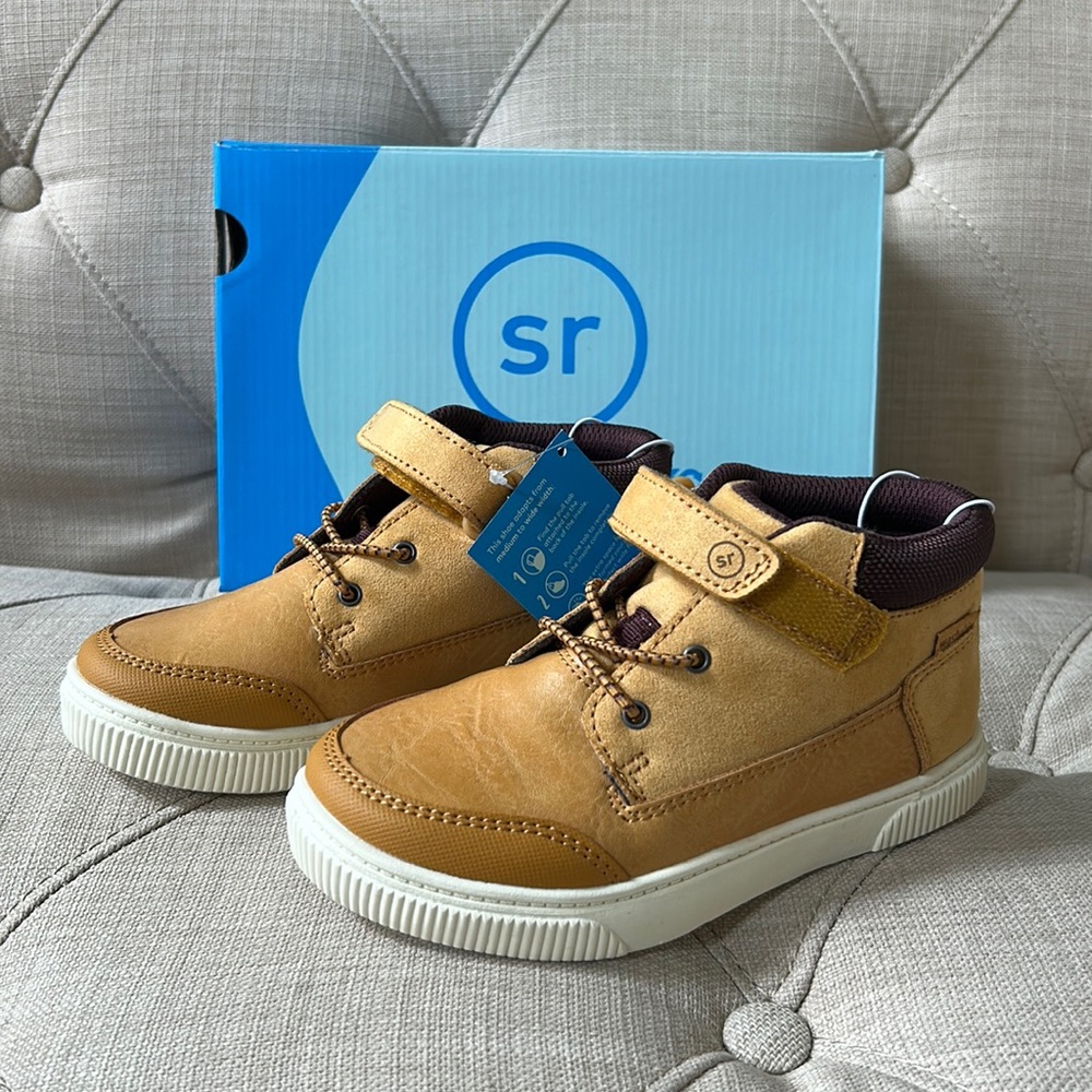 Stride Rite 360 Sneaker Boot Booker in Wheat Toddler Kids 11 12 Velcro Closure